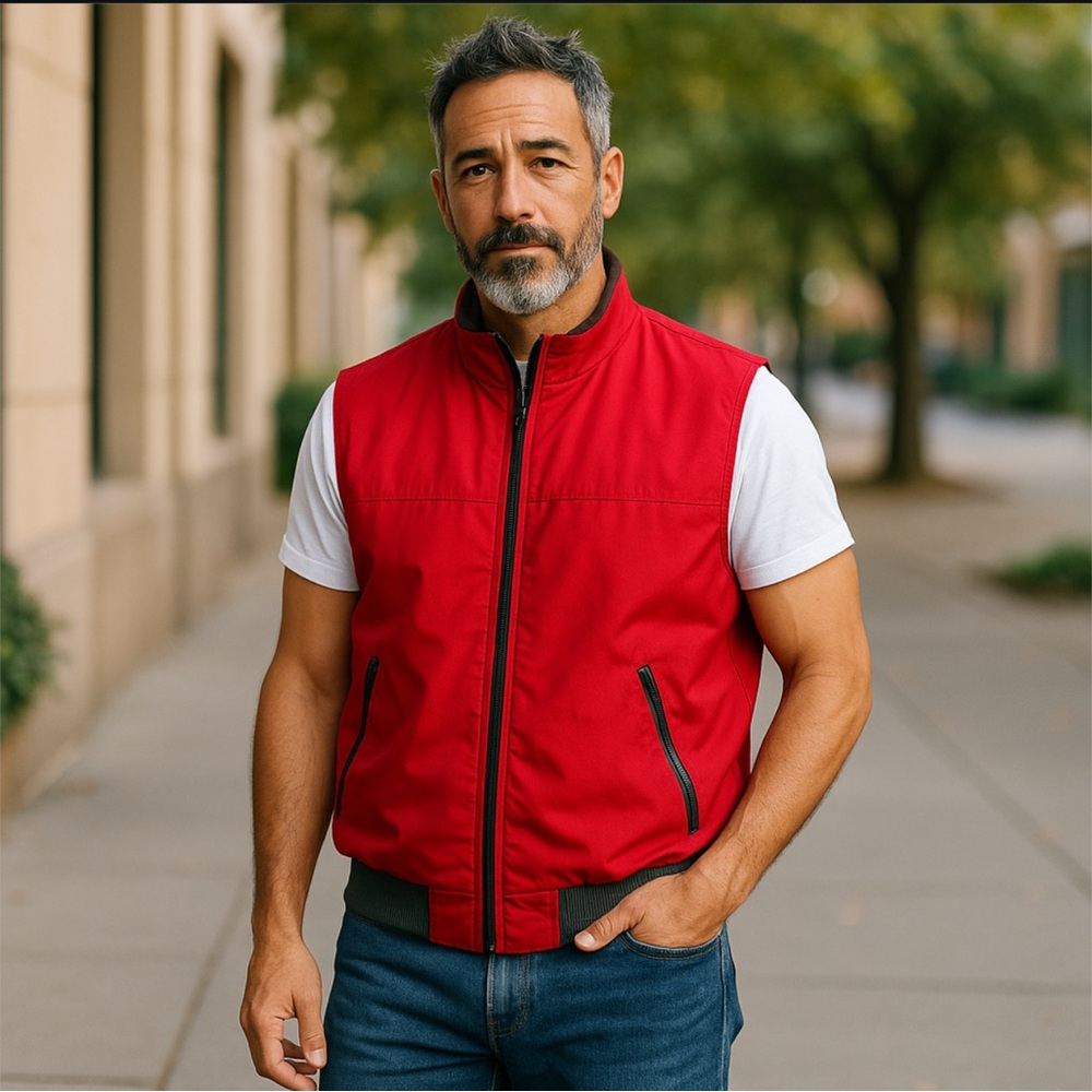 CHAPS fleece lined vest size XL